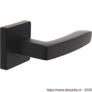Intersteel 1712 deurkruk Minos op rozet verdekt 55x55x10 mm met nokken zwart - A26007117 - afbeelding 1