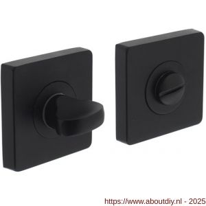 Intersteel 3185 WC-sluiting verdekt 55x55x10 mm met nokken en stift 8x8 mm zwart - A26007121 - afbeelding 1