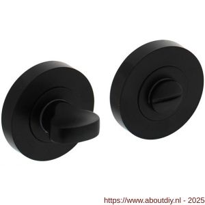 Intersteel 3476 WC-sluiting verdekt diameter 52x10 mm met nokken en stift 8x8 mm zwart - A26008997 - afbeelding 1