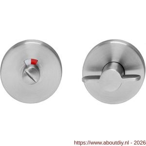 Intersteel 3464 WC-sluiting verdekt diameter 55x8 mm met nokken en stift 8x8 mm RVS circulair geborsteld - A26010559 - afbeelding 1