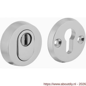 Intersteel 3750 SKG3 veiligheidsrozetten rond diameter 60x15 mm profielcilindergat met kerntrekbeveiliging aluminium F1 - A26009045 - afbeelding 1