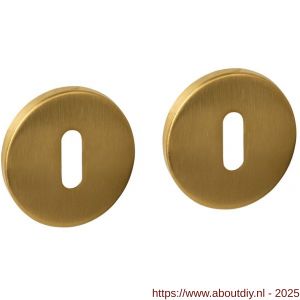 Intersteel Essentials 1020 sleutelrozetten verdekt diameter 52x6 mm PVD messing mat - A26010975 - afbeelding 1
