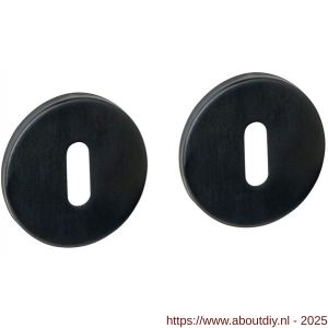 Intersteel Essentials 1020 sleutelrozetten verdekt diameter 52x6 mm PVD zwart - A26010974 - afbeelding 1