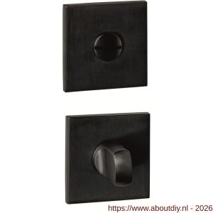 Intersteel Essentials 1030 WC-sluiting verdekt 53x53x6 mm met stift 6-8 mm PVD zwart - A26010999 - afbeelding 1