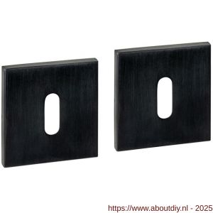 Intersteel Essentials 1030 sleutelrozetten verdekt 53x53x6 mm PVD zwart - A26010989 - afbeelding 1