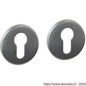 Intersteel Essentials 1020 cilinderrozetten verdekt diameter 52x6 mm RVS - A26010978 - afbeelding 1