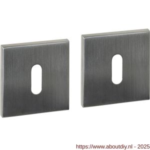 Intersteel Essentials 1030 sleutelrozetten verdekt 53x53x6 mm RVS - A26010988 - afbeelding 1