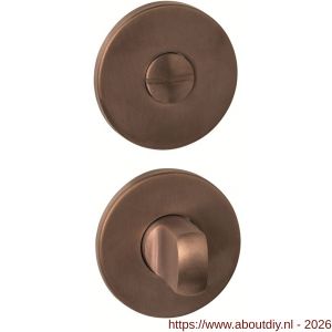 Intersteel Essentials 1020 WC-sluiting verdekt diameter 52x6 mm met stift 6-8 mm PVD brons - A26010987 - afbeelding 1