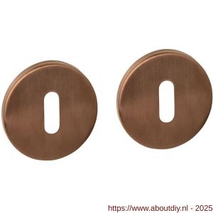 Intersteel Essentials 1020 sleutelrozetten verdekt diameter 52x6 mm PVD brons - A26010977 - afbeelding 1