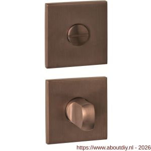 Intersteel Essentials 1030 WC-sluiting verdekt 53x53x6 mm met stift 6-8 mm PVD brons - A26011002 - afbeelding 1