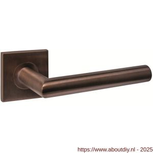 Intersteel Essentials 1034 deurkruk Q 04 op rozet verdekt 53x53x6 mm PVD brons - A26010967 - afbeelding 1
