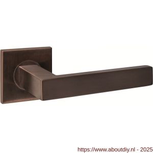Intersteel Essentials 1035 deurkruk Q 05 op rozet verdekt 53x53x6 mm PVD brons - A26010972 - afbeelding 1