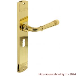 Intersteel Living 1705 deurkruk Emily op langschild sleutelgat 56 mm PVD messing - A26007937 - afbeelding 1