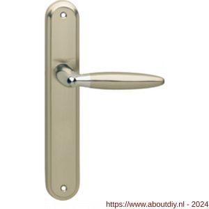 Intersteel 1682 gatdeel deurkruk links Elen op langschild sleutelgat 56 mm chroom-nikkel mat - A26004840 - afbeelding 1