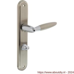 Intersteel Living 1682 deurkruk Elen op langschild WC 63/8 mm chroom-nikkel mat - A26004844 - afbeelding 1