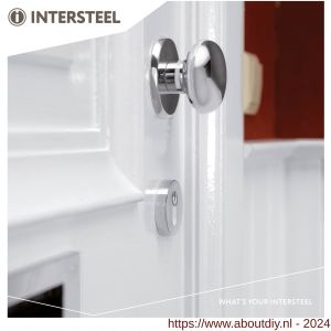 Intersteel Living 3751 SKG3 veiligheids rozet rond met kerntrek beveiliging chroom - A26007703 - afbeelding 3
