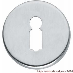 Intersteel Living 3186 sleutelplaatje kunststof verdekt diameter 49x7 mm messing chroom mat - A26007599 - afbeelding 1