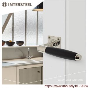 Intersteel Living 0237 deurkruk Ton Basic nikkel mat met vierkant rozet - A26007001 - afbeelding 3