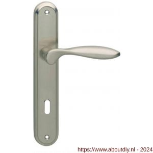 Intersteel Living 1695 deurkruk George op langschild sleutelgat 72 mm nikkel mat - A26005120 - afbeelding 1