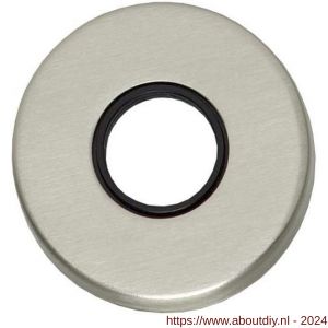 Intersteel 3186 rozet kunststof verdekt diameter 49x7 mm messing nikkel mat - A26002444 - afbeelding 1