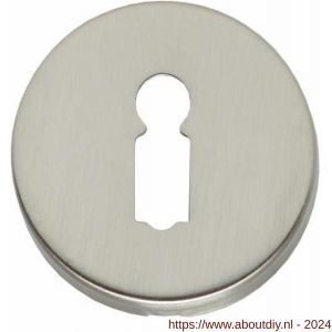 Intersteel Living 3186 sleutelplaatje kunststof verdekt diameter 49x7 mm messing nikkel mat - A26007609 - afbeelding 1