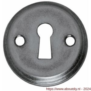 Intersteel 3173 sleutelplaatje diameter 50x5 mm messing oud grijs - A26002547 - afbeelding 1