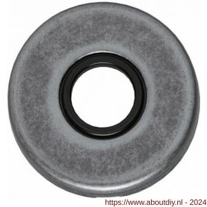 Intersteel 3186 rozet kunststof verdekt diameter 49x7 mm messing oud grijs - A26007559 - afbeelding 1