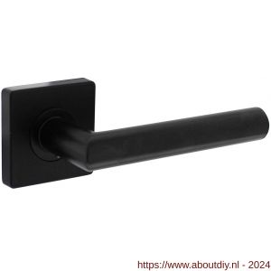 Intersteel Living 1707 deurkruk Bastian op rozet 55x55x10 mm zwart - A26009156 - afbeelding 1