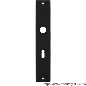 Intersteel Living 2577 langschild rechthoekig sleutelgat 56 mm mat zwart - A26006772 - afbeelding 1