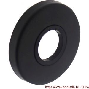 Intersteel 3186 rozet kunststof verdekt diameter 49x7 mm messing zwart - A26002449 - afbeelding 1