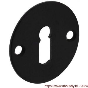 Intersteel Living 3409 sleutelplaatje diameter 50x2 mm RVS zwart - A26008271 - afbeelding 1