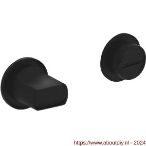 Intersteel Living 3438 WC-sluiting 8 mm minimalistisch zelfklevend diameter 30x2,5 mm RVS zwart - A26009575 - afbeelding 1
