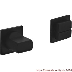 Intersteel Living 3439 WC-sluiting 8 mm minimalistisch zelfklevend vierkant 30x30x2,5 mm RVS zwart - A26009576 - afbeelding 1