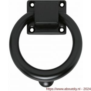 Intersteel Living 4035 deurklopper rond 107 mm mat zwart - A26000157 - afbeelding 1