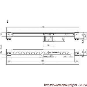 Intersteel Living 4501 sluitvertrager 3.0 railmontage universeel voor schuifdeursysteem zwart - A26009199 - afbeelding 2