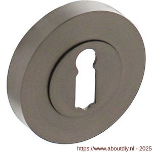 Intersteel Living 3476 sleutelplaatje verdekt met nokken diameter 52x10 mm zamak antraciet-grijs - A26010011 - afbeelding 1
