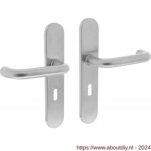 Intersteel Essentials 0576 deurkruk Rond diameter 19 mm verdekt sleutelgat 56 mm RVS - A26001938 - afbeelding 1