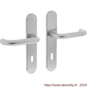 Intersteel Essentials 0576 deurkruk Rond diameter 19 mm verdekt sleutelgat 72 mm RVS - A26001939 - afbeelding 1