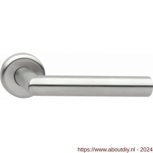 Intersteel Exclusives 0706 gatdeel deurkruk links Sensation met NG rozet RVS - A26005349 - afbeelding 1