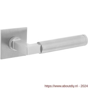 Intersteel Essentials 1849 deurkruk Baustil vastdraaibaar geveerd op vierkante magneet rozet RVS - A26007495 - afbeelding 1