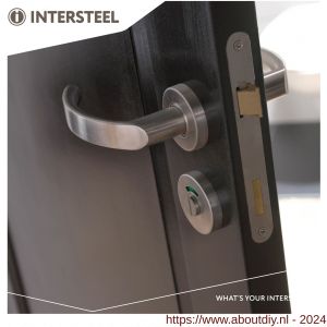 Intersteel Living 3410 WC-sluiting 8 mm staal verdekt diameter 53x10 mm RVS - A26007622 - afbeelding 3