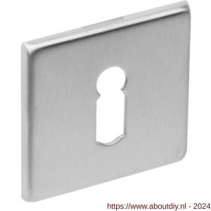 Intersteel Essentials 3432 sleutelplaatje staal verdekt vierkant 50x50x5 mm RVS - A26005916 - afbeelding 1