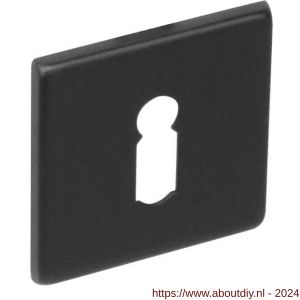 Intersteel Essentials 3433 sleutelplaatje staal verdekt vierkant 50x50x5 mm RVS zwart - A26005919 - afbeelding 1