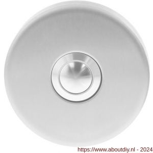Intersteel Essentials 3990 beldrukker rond verdekt diameter 53x10 mm RVS - A26007295 - afbeelding 1