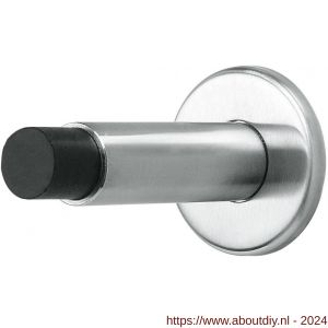 Intersteel Essentials 4421 deurstop wandmontage met rozet RVS - A26007394 - afbeelding 1