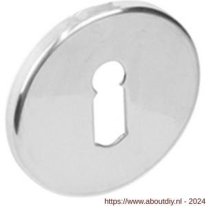 Intersteel Exclusives 3413 sleutelplaatje staal verdekt diameter 53x5 mm RVS gepolijst - A26006266 - afbeelding 1
