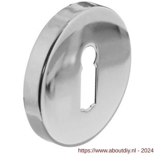 Intersteel Essentials 3472 sleutelplaatje staal verdekt diameter 55x8 mm RVS gepolijst - A26006913 - afbeelding 1