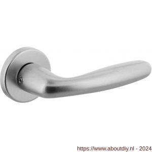 Intersteel 0072 deurkruk Sigaar en rozet met nok aluminium F1 - A26001623 - afbeelding 1