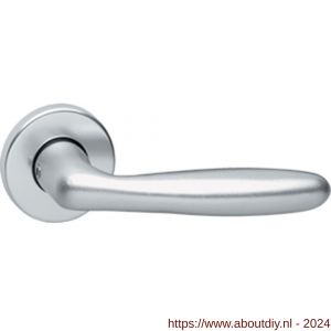 Intersteel 0072 deurkruk Sigaar en rozet met nok met sleutelgat plaatje aluminium F1 - A26006474 - afbeelding 1
