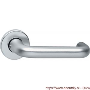 Intersteel 0077 deurkruk Rond en rozet met nok aluminium F1 - A26001629 - afbeelding 1